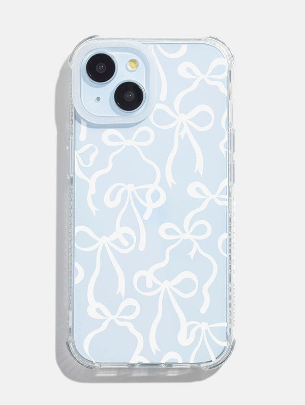 Skinnydip London White Bows Shock IPhone Case