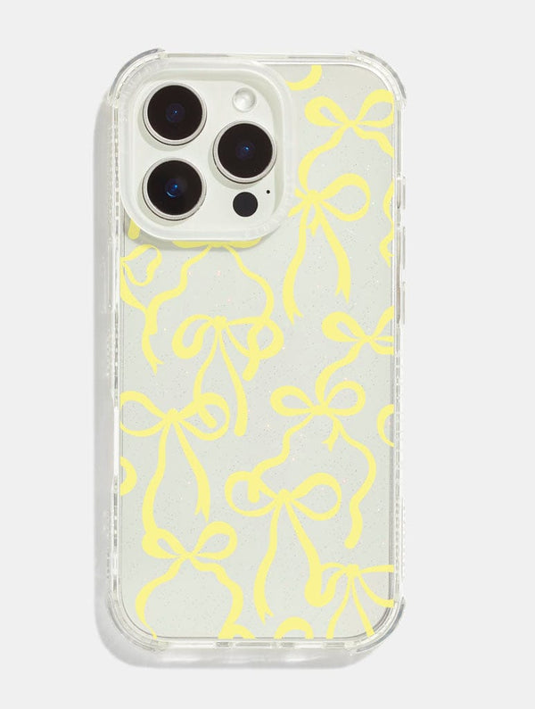 Skinnydip London Yellow Bows Shock iPhone Case