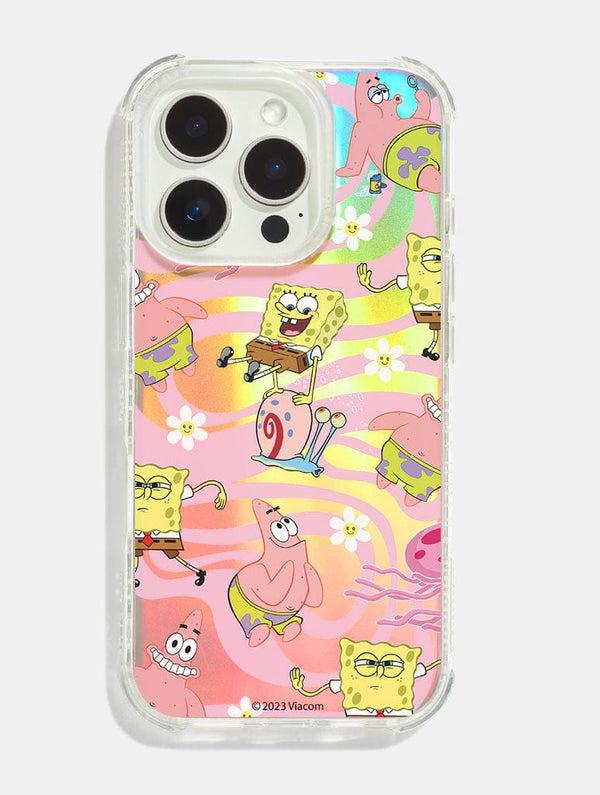 Skinnydip London SpongeBob x Skinnydip Swirl Holo Foil Shock iPhone Case