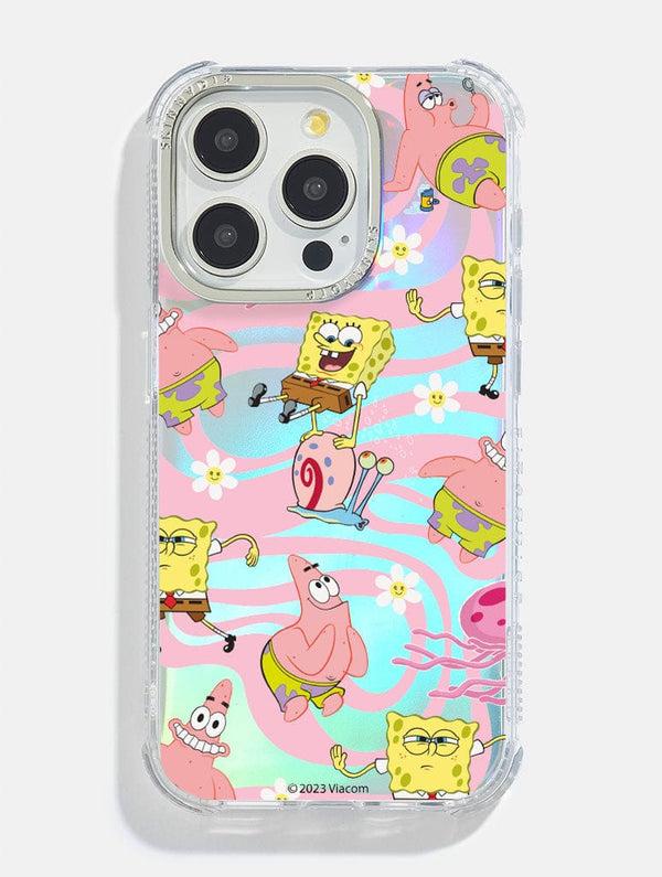Skinnydip London SpongeBob x Skinnydip Swirl Holo Shock iPhone Case