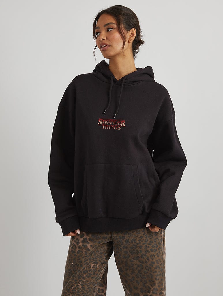 Skinnydip London Stranger Things X Skinnydip Hoodie In Black