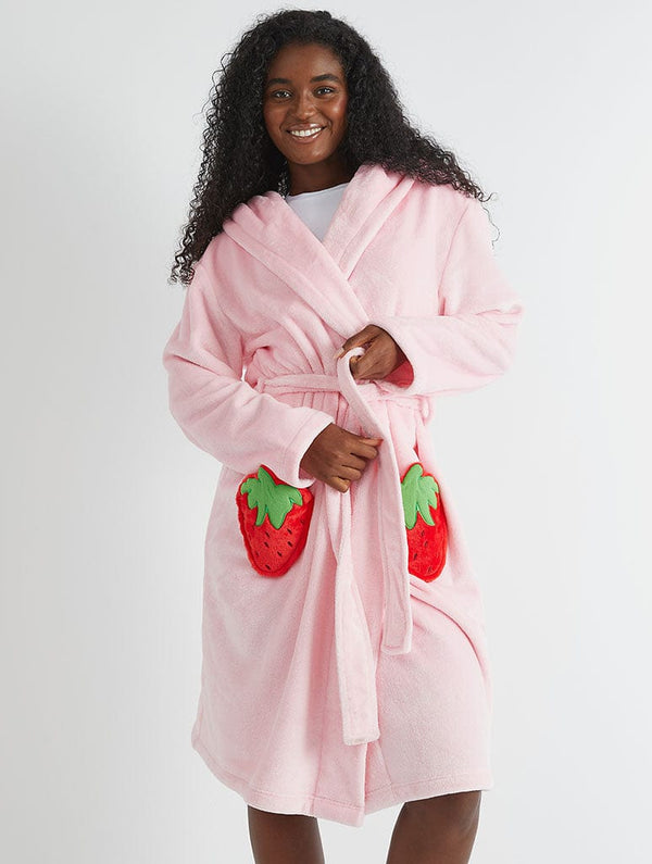 Skinnydip London Strawberry Plush Dressing Gown – Skinnydip London