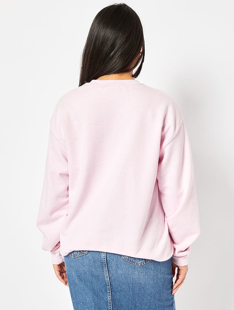 Skinnydip London Strawberry Shortcake Sweatshirt In Pink