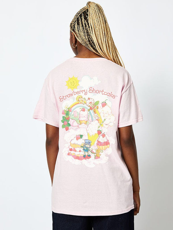 Skinnydip London Strawberry Shortcake T-Shirt In Pink