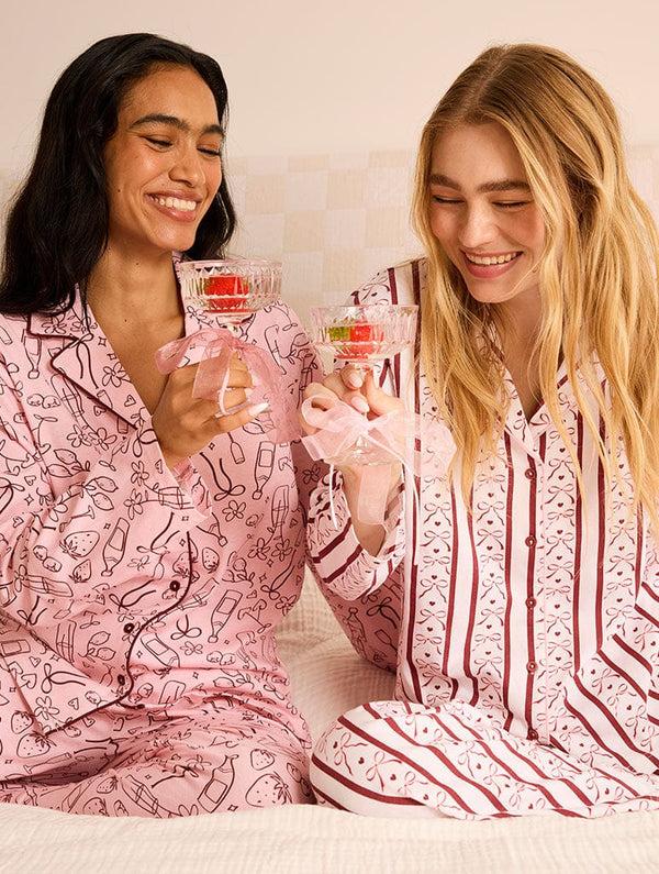 Skinnydip London Stripe Bow Pyjama Set – Skinnydip London