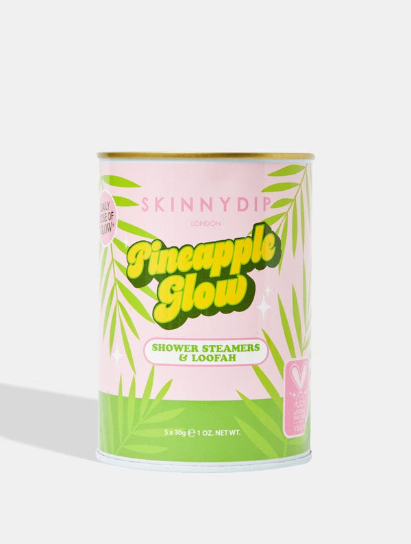 Skinnydip London Supermarket Pineapple Shower Steamer & Loofah Tin – Skinnydip London