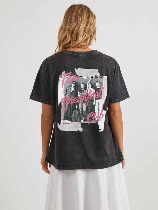 Skinnydip London The Breakfast Club x Skinnydip Poster T-Shirt In Acid Wash