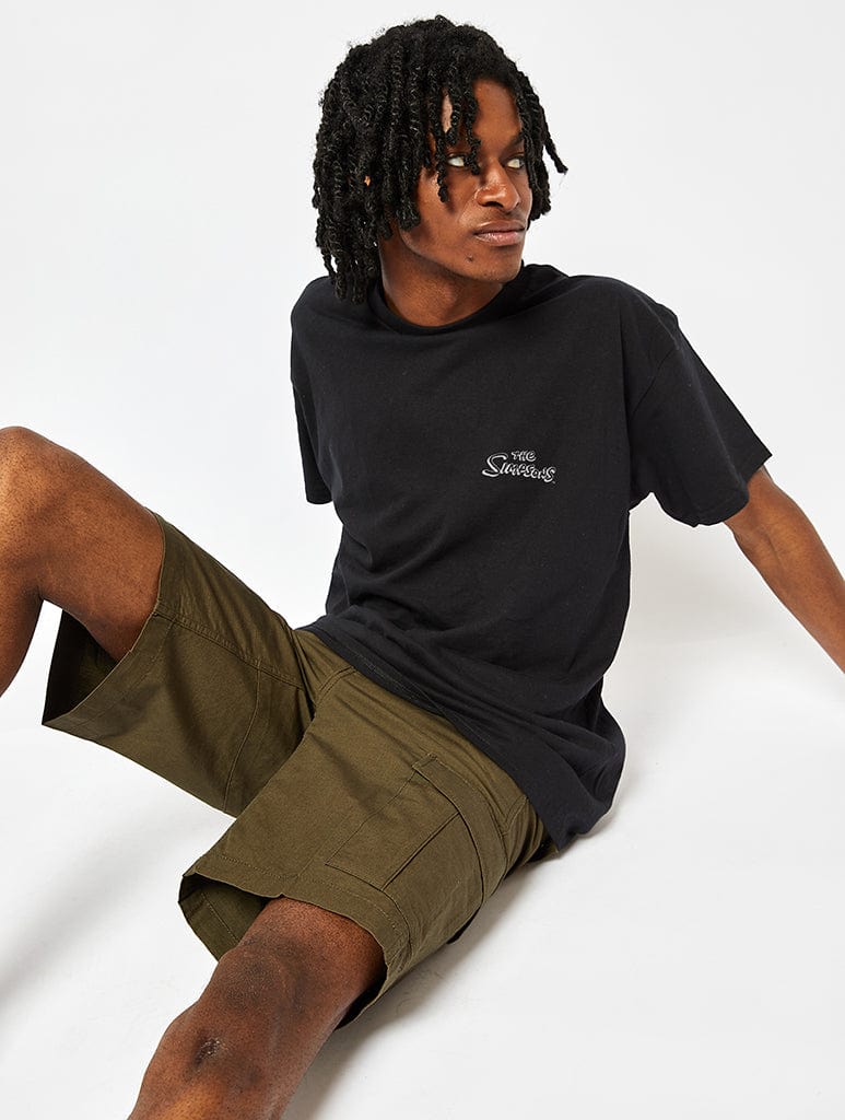 Skinnydip London The Simpsons Bart Chalkboard T-Shirt In Black