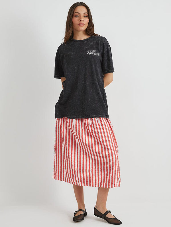 Skinnydip London The Simpsons Bart Chalkboard T-Shirt In Black