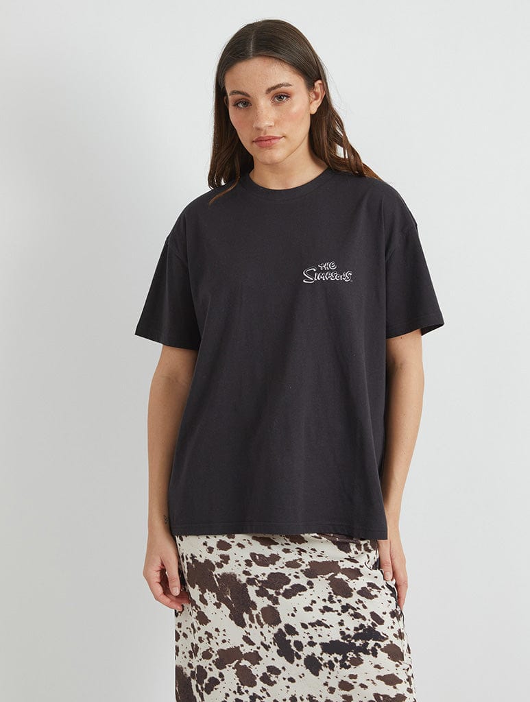 Skinnydip London The Simpsons Bart Squishee T-Shirt In Black