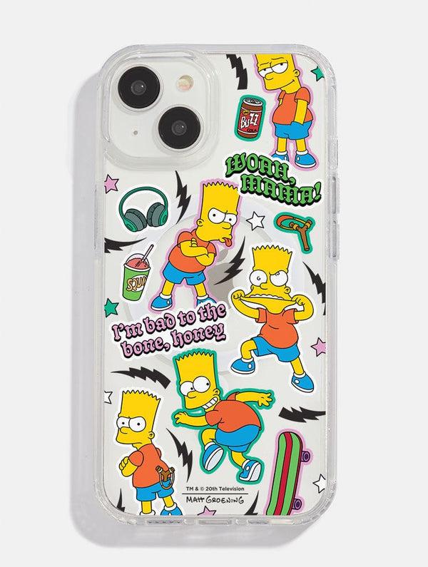 Skinnydip London The Simpsons Bart Sticker MagSafe iPhone Case