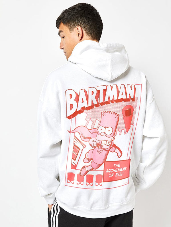 Skinnydip London The Simpsons Bartman Hoodie In White