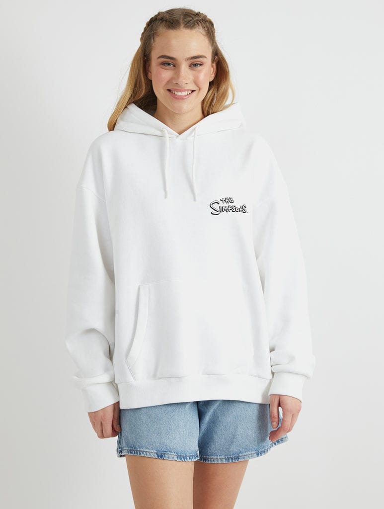 Skinnydip London The Simpsons Bartman Hoodie In White