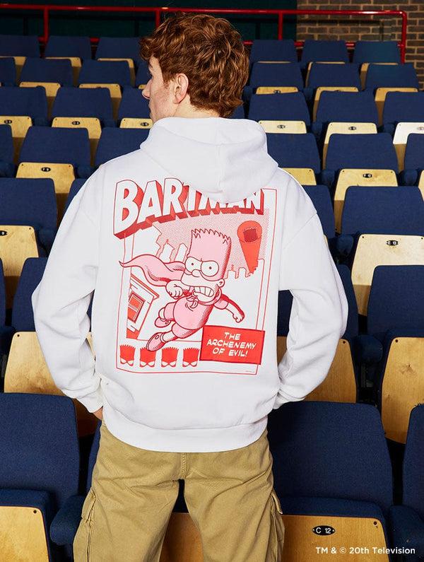 Skinnydip London The Simpsons Bartman Hoodie in White