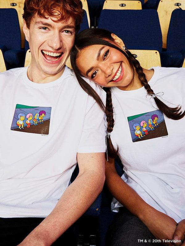 Skinnydip London The Simpsons Boys In Wigs T-Shirt In White