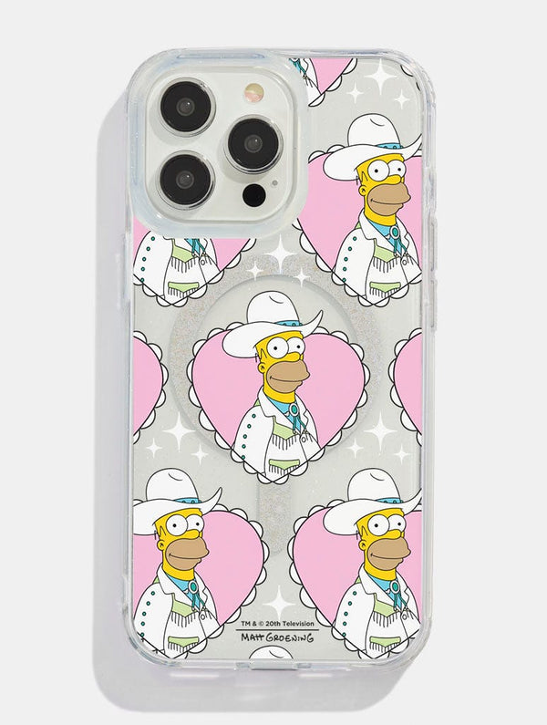 Skinnydip London The Simpsons Cowboy Homer Glitter MagSafe iPhone Case