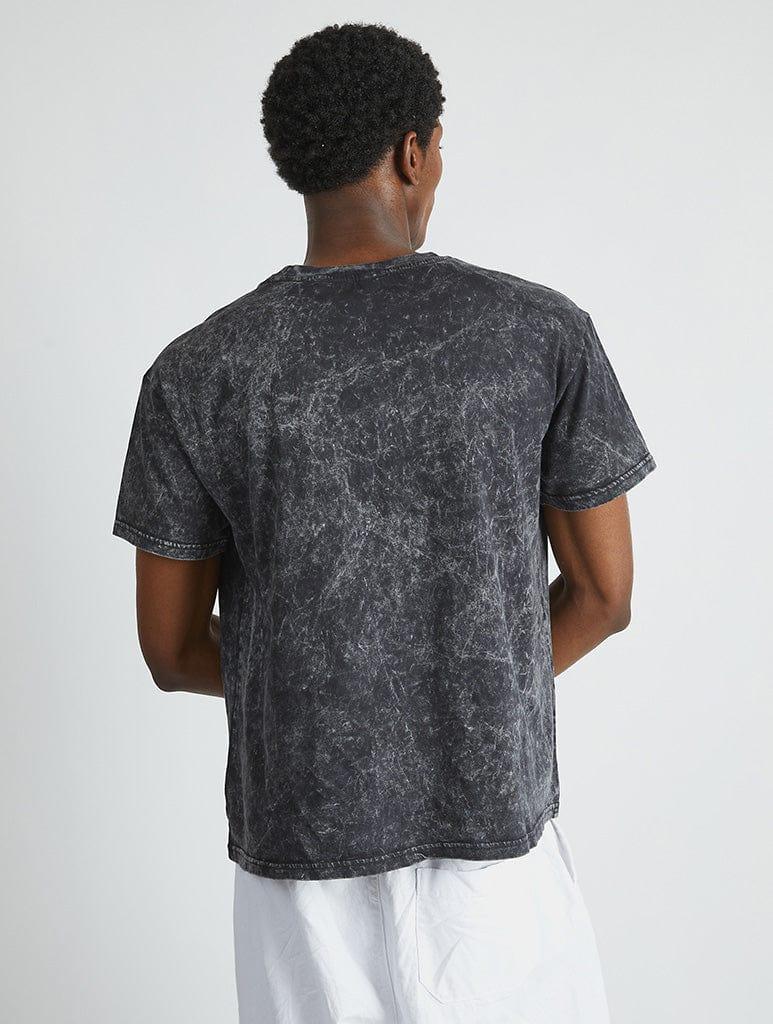 Skinnydip London The Simpsons Donut Devil Still T-Shirt In Acid Wash