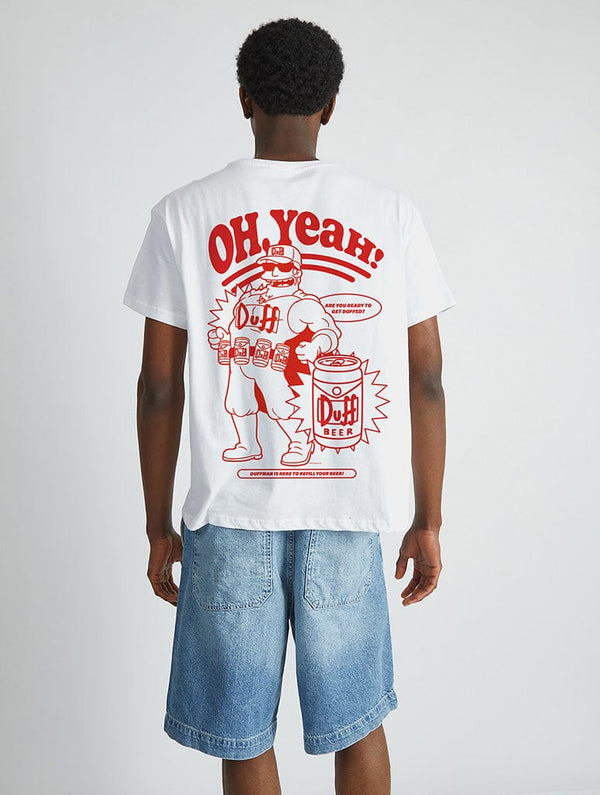 Skinnydip London The Simpsons Duffman T-Shirt in White