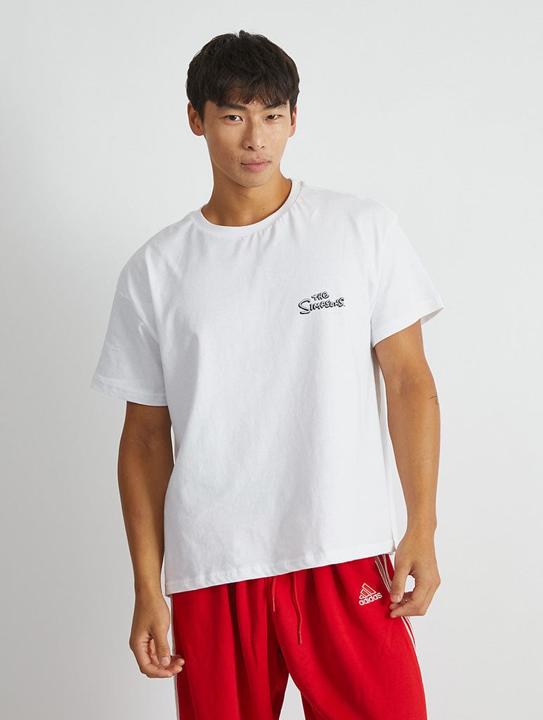 Skinnydip London The Simpsons Get Duffed T-Shirt In White