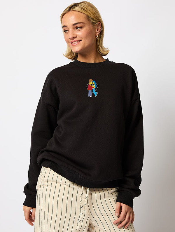 Skinnydip London The Simpsons Homer And Marge Sweatshirt In Black