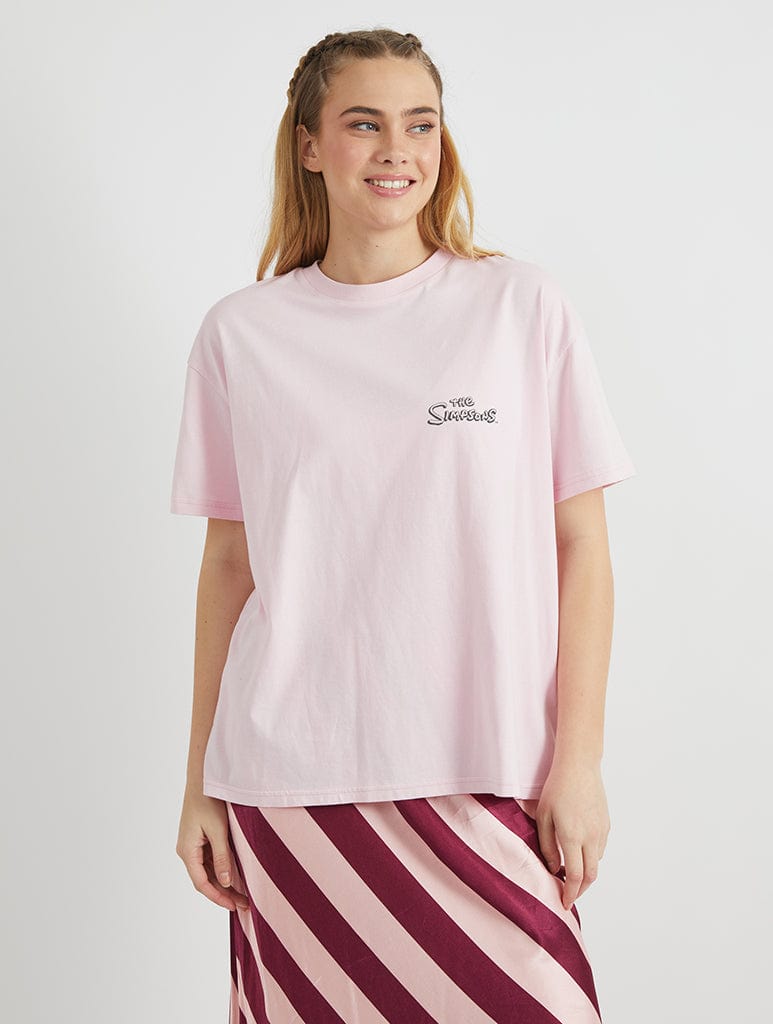 Skinnydip London The Simpsons Homer In A Dress T-Shirt In Pink