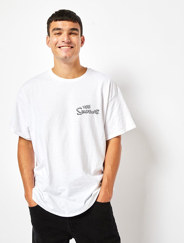 Skinnydip London The Simpsons Itchy & Scratchy T-Shirt In White