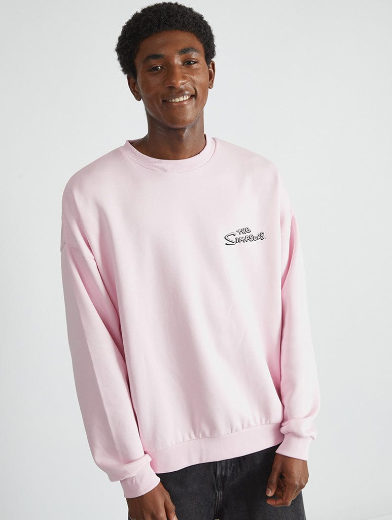 Skinnydip London The Simpsons Kiwk-E-Mart Pink Sweatshirt