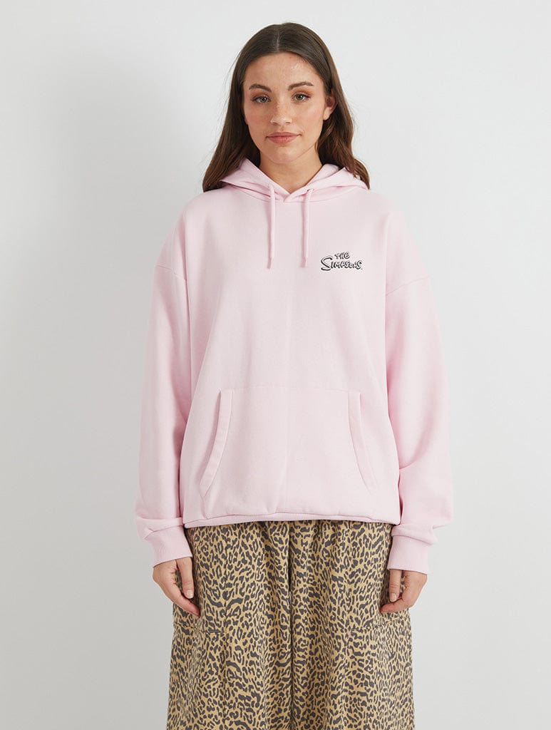 Skinnydip London The Simpsons Krusty-O's Hoodie In Pink