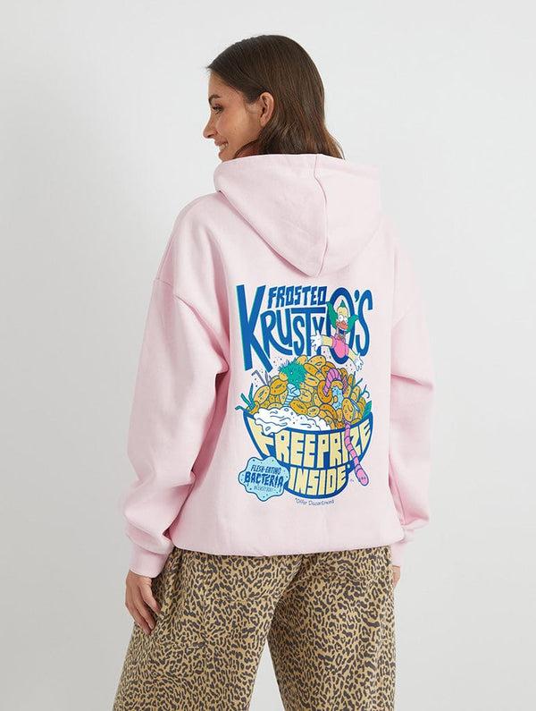 Skinnydip London The Simpsons Krusty-O's Hoodie In Pink
