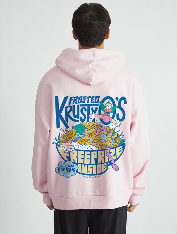 Skinnydip London The Simpsons Krusty-O's Hoodie In Pink