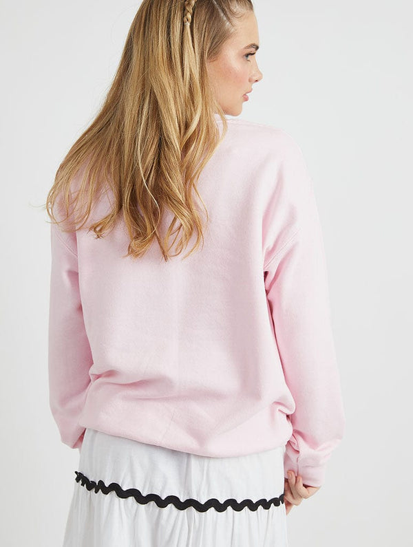 Skinnydip London The Simpsons Lisa Coffee Sweatshirt In Pink