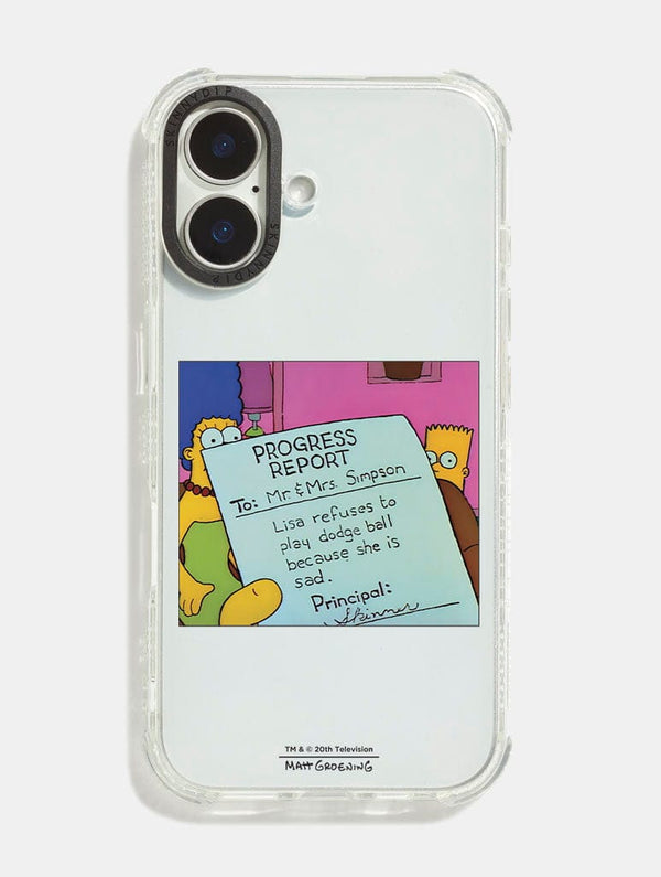 Skinnydip London The Simpsons Lisa Is Sad Shock iPhone Case