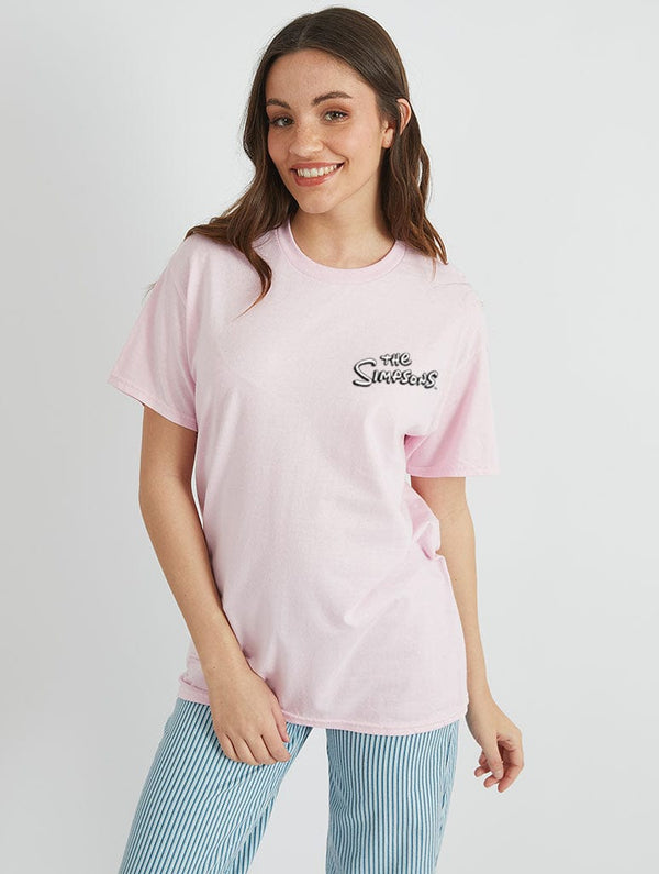 Skinnydip London The Simpsons Lisa Is Sad T-Shirt In Pink