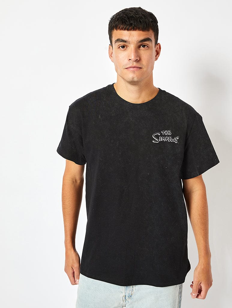 Skinnydip London The Simpsons Ralph Flute T-Shirt In Acid Wash