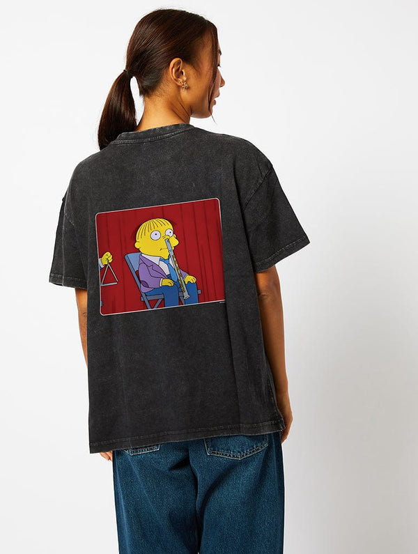 Skinnydip London The Simpsons Ralph Flute T-Shirt in Acid Wash
