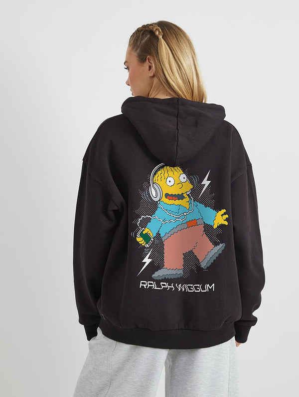 Skinnydip London The Simpsons Ralph Wiggum Music Hoodie in Black