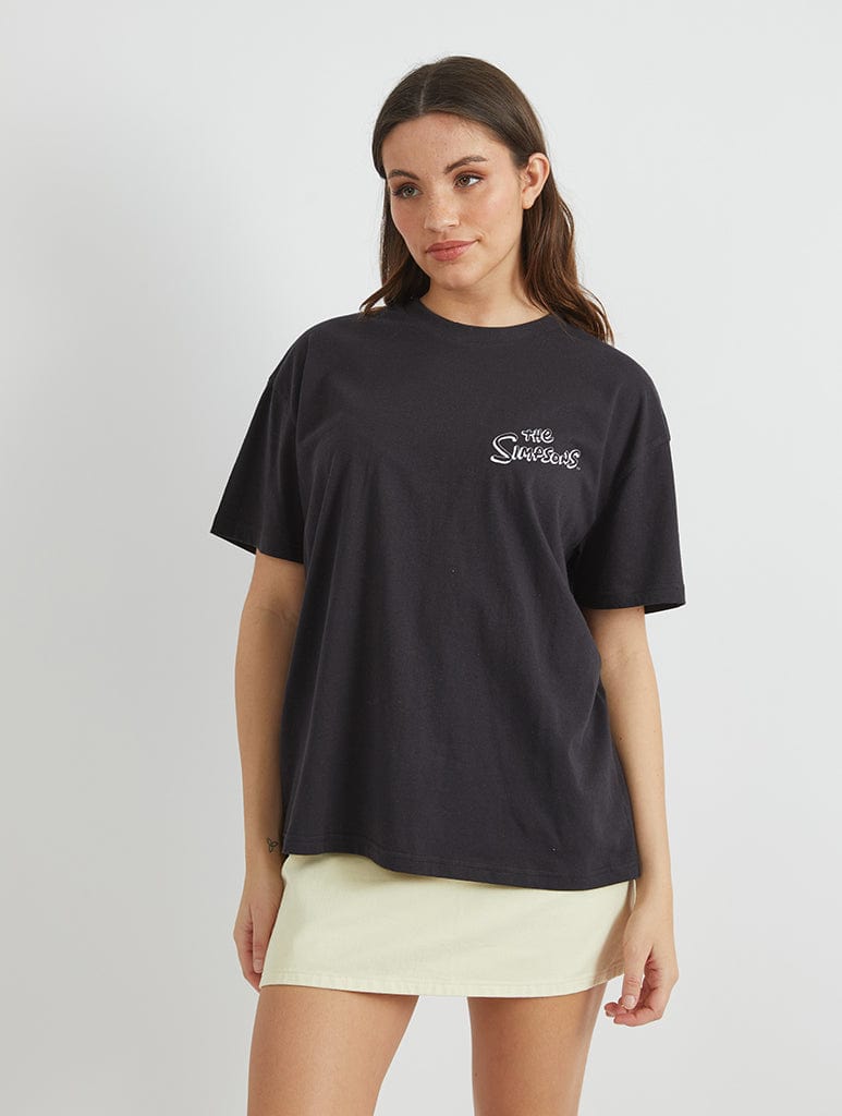 Skinnydip London The Simpsons The Bullies T-Shirt In Black