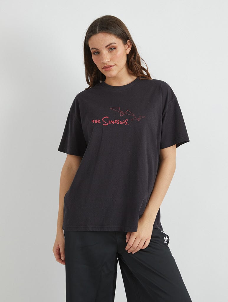 Skinnydip London The Simpsons Treehouse Of Horror Character T-Shirt In Black