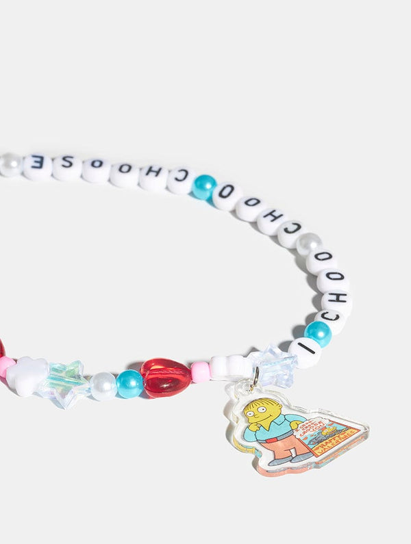 Skinnydip London The Simpsons X Skinnydip I Choo-Choo-Choose You Beaded Phone Strap