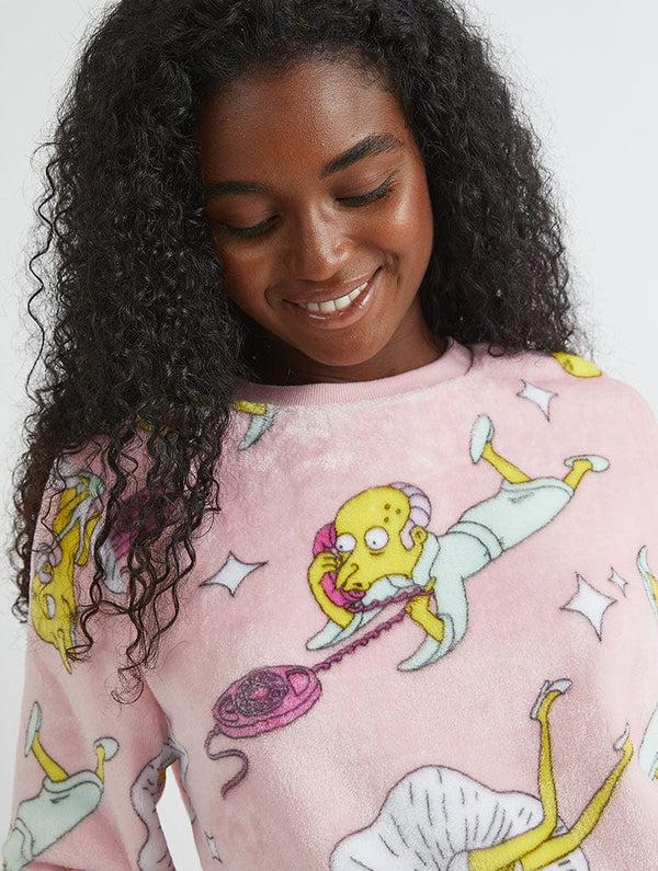 Skinnydip London The Simpsons X Skinnydip Mr Burns Fleece Pyjama Set – Skinnydip London