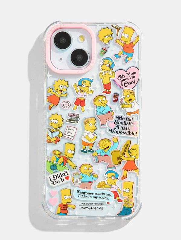 Skinnydip London The Simpsons x Skinnydip My Mum Says I'm Cool Sticker Shock iPhone Case