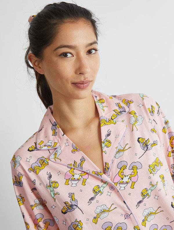 Skinnydip London The Simpsons X Skinnydip Pyjama Set In Pink – Skinnydip London