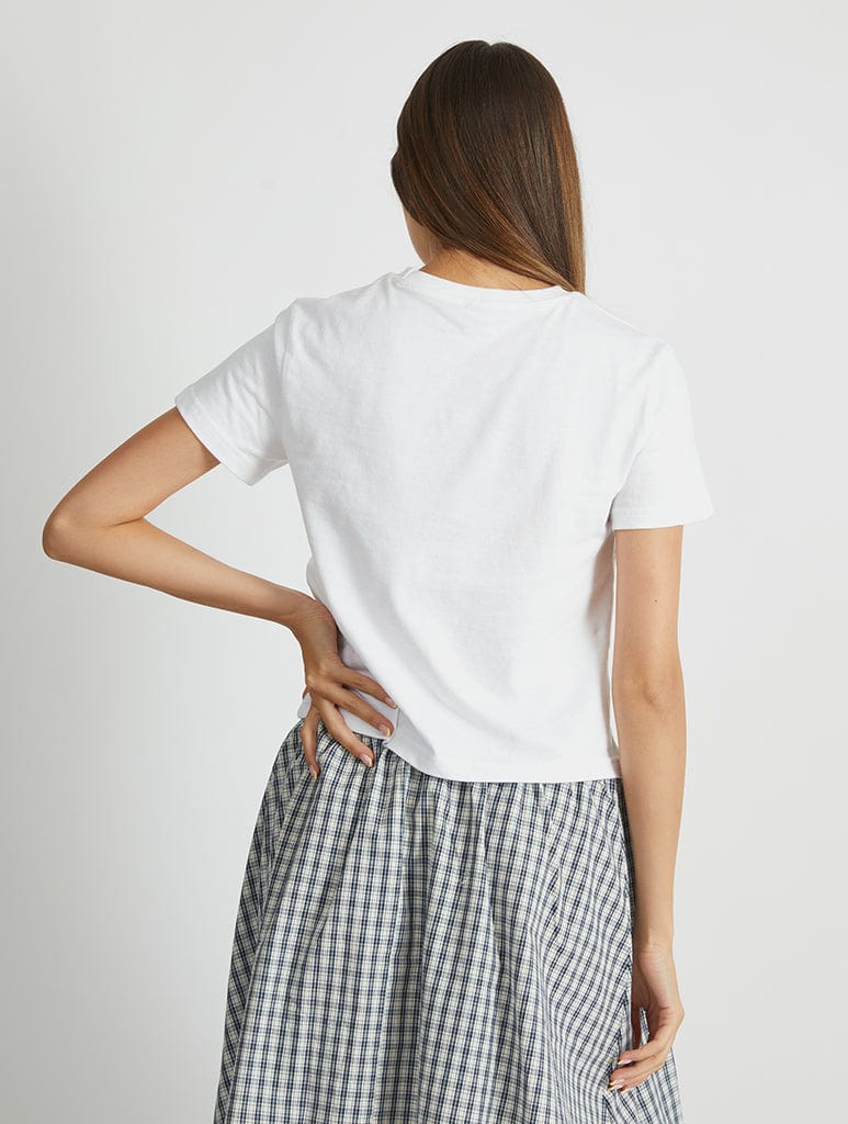 Skinnydip London The Very Hungry Caterpillar Apple Baby T-Shirt In White