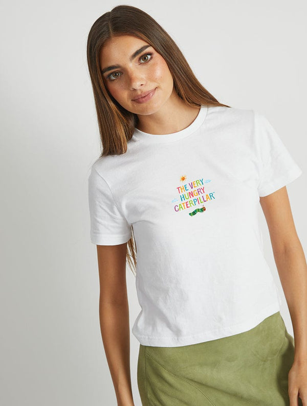 Skinnydip London The Very Hungry Caterpillar Sunshine Baby T-Shirt In White