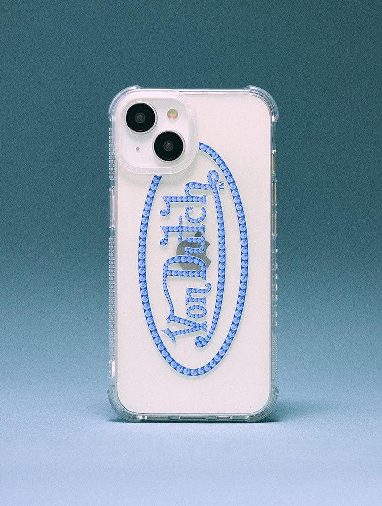 Skinnydip London Von Dutch Blue Gem Logo Shock IPhone Case
