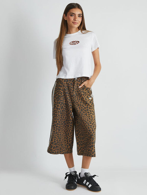 Skinnydip London Von Dutch Leopard Logo Baby T-Shirt In White