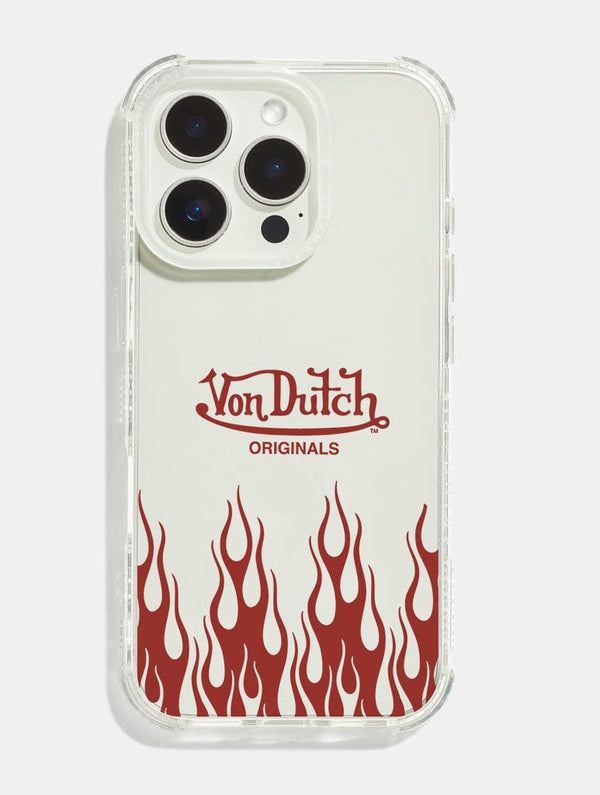 Skinnydip London Von Dutch Red Flame Shock iPhone Case
