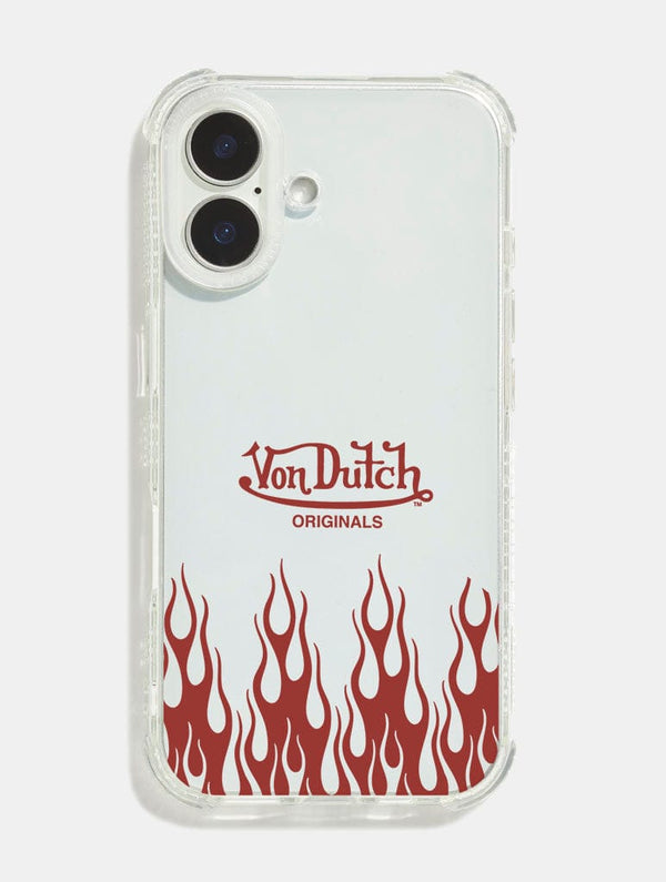 Skinnydip London Von Dutch Red Flame Shock iPhone Case