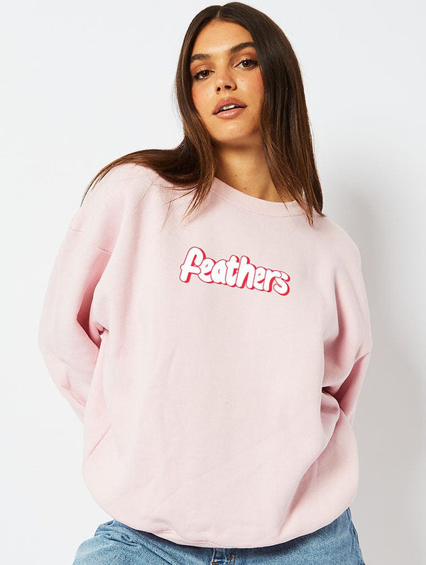 Skinnydip London Wallace & Gromit Feathers Pink Sweatshirt