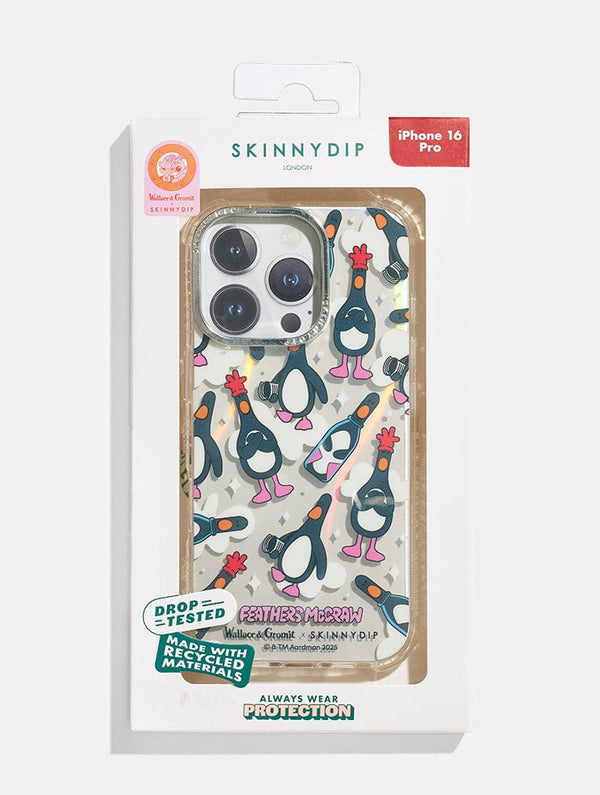 Skinnydip London Wallace & Gromit X Skinnydip Feathers Repeat Shock IPhone Case